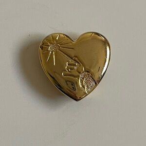 Disney Sorcerer Mickey Gold Heart-Shaped Pin